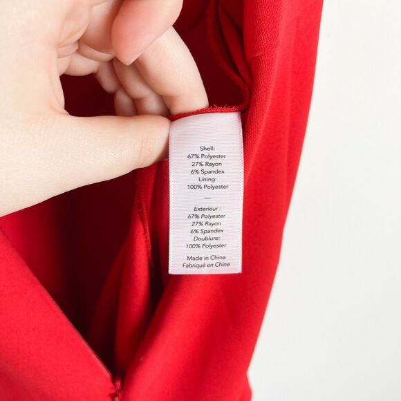 Likely NWT Miller Scarlet Red Sleeveless Jumpsuit Size 0 - Picture 8 of 9